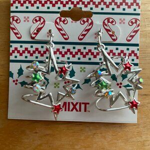 Bundle 3 for $12. Mixit Silver Toned Christmas Earrings.